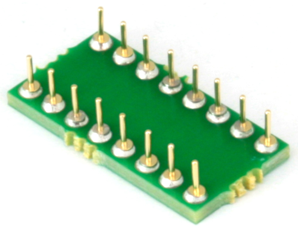 0.635 mm / 25 mil pitch Proto-Advantage QSOP-16 to DIP-16 SMT Adapter 