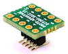 DIP-10 (0.3" width, 0.1" pitch) to SOIC-10 Narrow (1.27mm pitch, 150/200 mil body) Adapter
