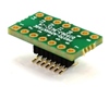 DIP-14 (0.3" width, 0.1" pitch) to SOIC-14 Narrow (1.27mm pitch, 150/200 mil body) Adapter