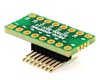 DIP-16 (0.3" width, 0.1" pitch) to SOIC-16 Wide (1.27mm pitch, 300 mil body) Adapter DIP-16 (0.3" width, 0.1" pitch) to SOIC-16 Wide (1.27mm pitch, 300 mil body) Adapter
