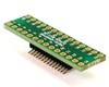 DIP-28 (0.3" width, 0.1" pitch) to SOIC-28 Narrow (1.27mm pitch, 150/200 mil body) Adapter