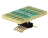 DIP-10 (0.6" width, 0.1" pitch) to SOIC-10 Wide (1.27mm pitch, 300 mil body) Adapter