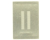 Dual Row 0.4mm Pitch 80-Pin Connector Stencil