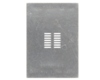 Dual Row 1mm Pitch 14-Pin Connector Stencil