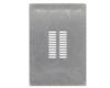 Dual Row 1mm Pitch 22-Pin Connector Stencil