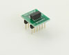 Dual Row 1.27mm Pitch 12-Pin Female Header to DIP-12 Adapter