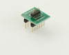 Dual Row 1.27mm Pitch 12-Pin Male Header to DIP-12 Adapter
