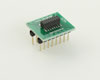 Dual Row 1.27mm Pitch 16-Pin Female Header to DIP-16 Adapter