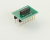 Dual Row 1.27mm Pitch 18-Pin Female Header to DIP-18 Adapter