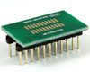 Dual Row 1.27mm Pitch 22-Pin to DIP-22 Adapter