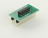 Dual Row 1.27mm Pitch 24-Pin Female Header to DIP-24 Adapter