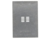 Dual Row 1.27mm Pitch 8-Pin Connector Stencil