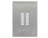 Dual Row 1.27mm Pitch 18-Pin Connector Stencil