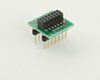 Dual Row 2.00mm Pitch 14-Pin Female Header to DIP-14 Adapter