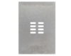 Dual Row 2mm Pitch 8-Pin Connector Stencil