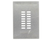 Dual Row 2mm Pitch 16-Pin Connector Stencil