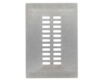 Dual Row 2mm Pitch 22-Pin Connector Stencil