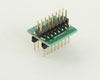 Dual Row 2.54mm Pitch 16-Pin Male Header to DIP-16 Adapter