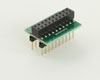 Dual Row 2.54mm Pitch 20-Pin Female Header to DIP-20 Adapter