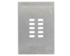 Dual Row 2.54mm Pitch 10-Pin Connector Stencil