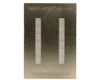 FPC/FFC SMT Connector (0.5 mm pitch, 40 pin or less) Dual Pass Through Adapter Stencil FPC/FFC SMT Connector (0.5 mm pitch, 40 pin or less) Dual Pass Through Adapter Stencil