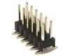 0.1" 12 pin Dual Row Vertical Male Header Surface Mount Gold