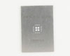 QFN-20 (0.8 mm pitch, 6 x 6 mm body, 3.4 x 3.4 mm pad) Stainless Steel Stencil