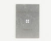 QFN-24 (0.8 mm pitch, 6 x 6 mm body, 3.8 x 3.8 mm pad) Stainless Steel Stencil