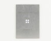 QFN-40 (0.5 mm pitch, 6 x 6 mm body, 4.1 x 4.1 mm pad) Stainless Steel Stencil