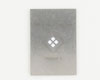 QFN-68 (0.4 mm pitch, 8 x 8 mm body, 4.9 x 4.9 mm pad) Stainless Steel Stencil