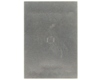 QFN-20 (0.4 mm pitch, 3.0 x 3.0 mm body) Stainless Steel Stencil