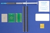 LGA-28 (0.6 mm pitch, 7.5 x 4.4 mm body) PCB and Stencil Kit