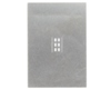 DFN-24 (0.5 mm pitch, 7.0 x 4.0 mm body) Stainless Steel Stencil