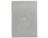 DFN-12 (0.4 mm pitch, 2.5 x 4.0 mm body) Stainless Steel Stencil
