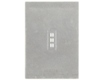 QFN-42 (0.5 mm pitch, 9.0 x 3.5 mm body) Stainless Steel Stencil