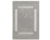 TQFP-64 (1.0 mm pitch, 14 x 20 mm body) Stainless Steel Stencil