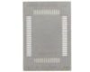 TQFP-80 (0.8 mm pitch, 14 x 20 mm body) Stainless Steel Stencil