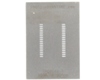 SSOP-36 (0.8 mm pitch, 15.4 x 7.5 mm body) Stainless Steel Stencil