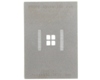 PowerSSO-36 (0.5 mm pitch, 10.35 x 7.5 mm body) Stainless Steel Stencil