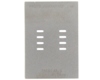 SOP-8 (2.54 mm pitch, 9.5 x 6.62 mm body) Stainless Steel Stencil