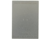 DFN-6 (0.5 mm pitch, 1.6 x 2.6 mm body) Stainless Steel Stencil