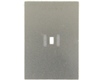 PowerQSOP-16 (0.635 mm pitch, 4.9 x 3.9 mm body) Stainless Steel Stencil