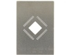 HTQFP-44 (0.8 mm pitch, 10 x 10 mm body) Stainless Steel Stencil