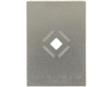 HTQFP-48 (0.5 mm pitch, 7 x 7 mm body) Stainless Steel Stencil