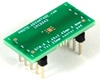 DFN-6 to DIP-10 SMT Adapter (0.8 mm pitch, 2.45 x 2.45 mm body)