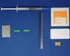 BGA-4 (0.4 mm pitch, 0.88 x 0.88 mm body) PCB and Stencil Kit