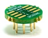 SOIC-8 to TO-8 SMT Adapter (1.27 mm pitch, 150/200 mil body) Compact Series