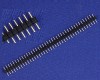 0.1" 40 pin Machine Pin Vertical Male Header Through Hole Gold - Long Pins
