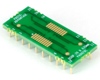 QSOP-20 to DIP-20 SMT Adapter (0.635 mm / 25 mil pitch) Compact Series