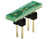 SC70-3 to DIP-4 SMT Adapter (0.65 mm pitch)